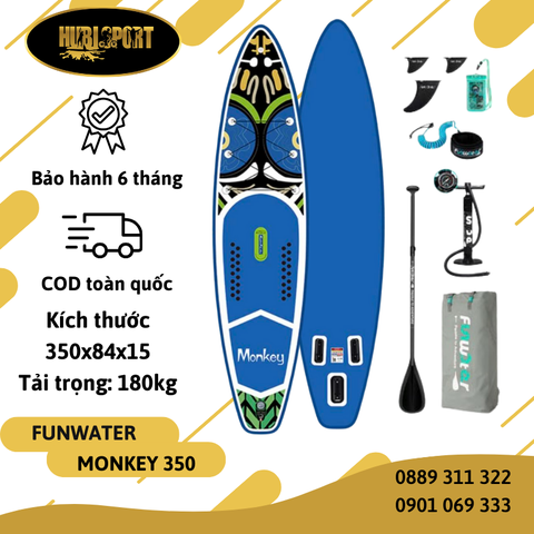 Monkey 2024 - 3m50 - FunWater - Thuyền SUP / Ván chèo đứng bơm hơi