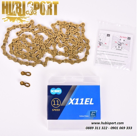 Sên Xích xe đạp 11EL GOLD KMC Speed