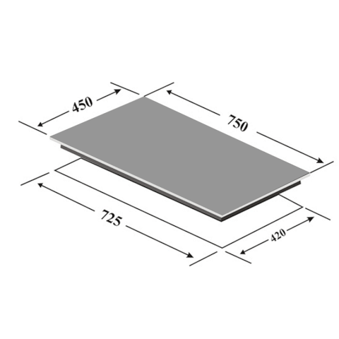 Bếp Điện Từ KAFF KF-IC3801 - 3 vùng nấu (1 điện + 2 từ), Cường lực chịu nhiệt siêu bền, Booster nấu nhanh