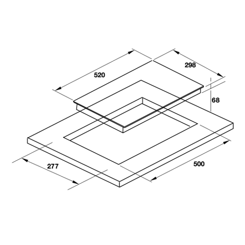 Bếp Từ Hafele HC-I302D 536.01.900 - 2 Vùng nấu