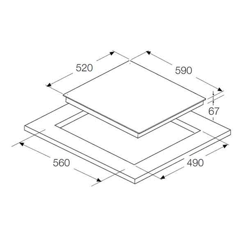 Bếp Từ Hafele HC-I604A 536.01.731 - 4 Vùng nấu