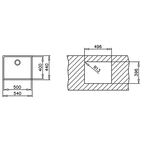 Chậu Rửa Chén TEKA - FLEXLINEA RS1550.40 115000012 - Thép không gỉ AISI 304, Kèm phụ kiện