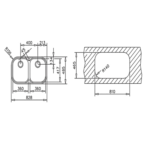 Chậu Rửa Chén TEKA - STYLO2B 11107027 - Thép không gỉ AISI 304, Kèm phụ kiện