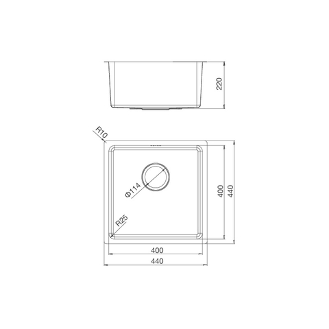 Chậu Rửa Chén Inox Malloca MS 6044 - Thép không gỉ 304