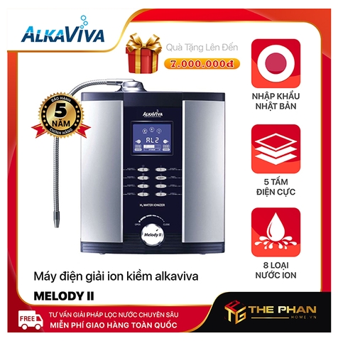 Máy Lọc Nước Điện Giải Ion Kiềm Giàu Hydro ALKAVIVA MELODY II