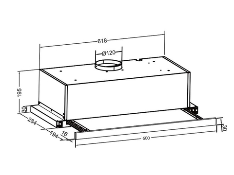 Máy Hút Mùi Âm Tủ Eurosun EH-60AF85S | EH-70AF85S - 850m3/h