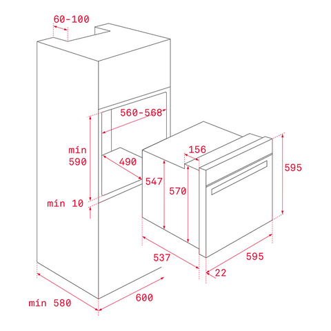 Lò Nướng Đối Lưu TEKA - WISH HBB605SS 41560050 - EASY, 70 Lít, Làm nóng nhanh