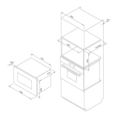 Lò Vi Sóng Âm Tủ Malloca MW 927S - 27 Lít