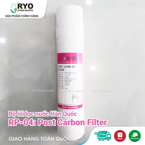 Lõi Lọc Nước RYO Hyundai Wacortec - Lõi Post-Carbon Filter - RP04