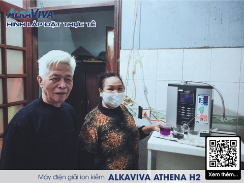 Máy Lọc Nước Điện Giải Ion Kiềm Giàu Hydro ALKAVIVA ATHENA H2