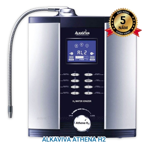 Máy Lọc Nước Điện Giải Ion Kiềm Giàu Hydro ALKAVIVA ATHENA H2