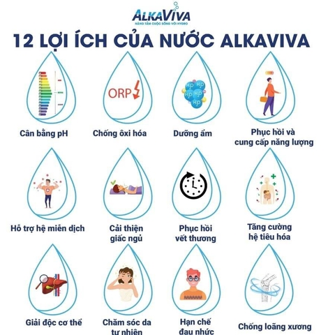 Máy Lọc Nước Điện Giải Ion Kiềm Giàu Hydro ALKAVIVA MELODY II