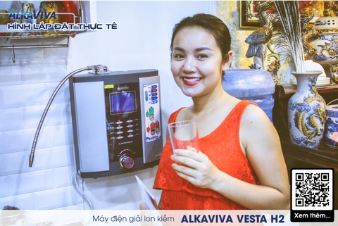 Máy Lọc Nước Điện Giải Ion Kiềm Giàu Hydro ALKAVIVA VESTA H2