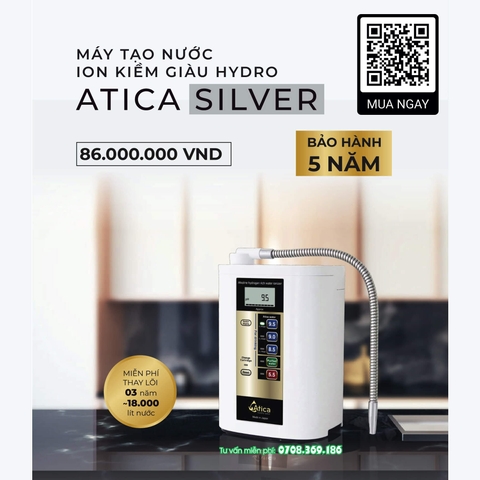 Máy Lọc Nước Điện Giải Ion Kiềm ATICA SILVER