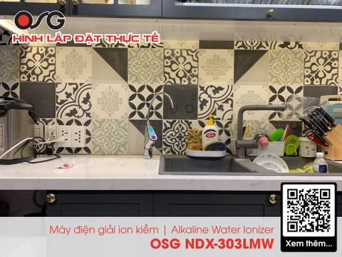 Máy Lọc Nước Điện Giải Ion Kiềm Giàu Hydro OSG NDX-303LMW