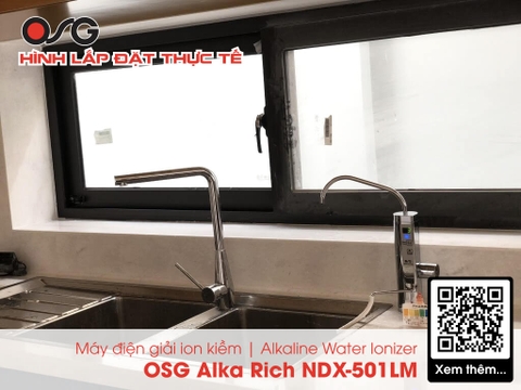 Máy Lọc Nước Điện Giải Ion Kiềm Giàu Hydro OSG Alka-Rich NDX-501LM