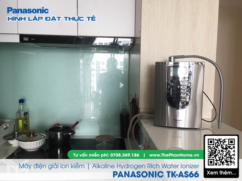 Máy Lọc Nước Điện Giải Ion Kiềm PANASONIC TK-AS66 - 5 tấm điện cực tạo ra 7 loại nước ion