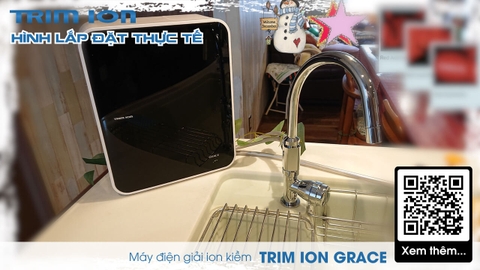 Máy Lọc Nước Điện Giải Ion Kiềm TRIMION GRACE - 5 tấm điện cực tạo ra 7 loại nước ion