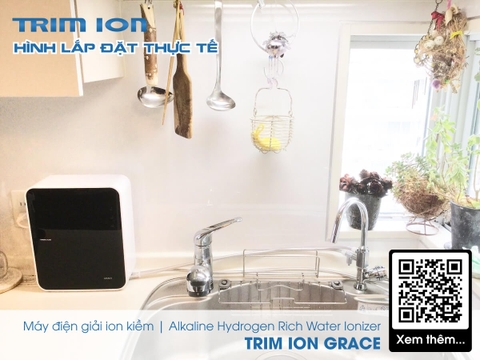 Máy Lọc Nước Điện Giải Ion Kiềm TRIMION GRACE - 5 tấm điện cực tạo ra 7 loại nước ion