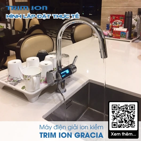 Máy Lọc Nước Điện Giải Ion Kiềm TRIMION GRACIA - 5 tấm điện cực tạo ra 7 loại nước ion