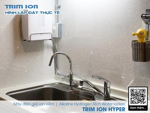 Máy Lọc Nước Điện Giải Ion Kiềm TRIMION HYPER - 5 tấm điện cực tạo ra 7 loại nước ion