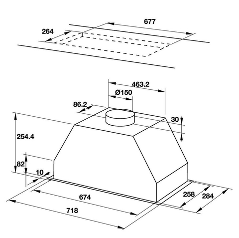 Máy Hút Mùi Âm Tủ Hafele HH-BI70A 538.84.007