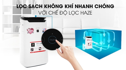 Máy Lọc Không Khí Sharp FP-J60E-W (<48m²) - Inverter, Cảm biến