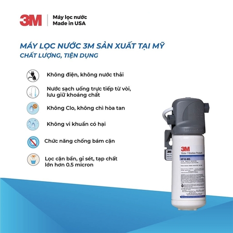 Máy Lọc Nước 3M BREW 110-MS - Lắp Bồn Rửa, Lavabo