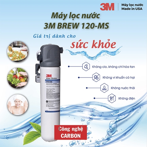 Máy Lọc Nước 3M BREW 120MS - Lắp Bồn Rửa