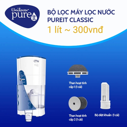 Máy Lọc Nước Pureit Classic - Nước Lọc Sạch Đạt Chuẩn Mỹ