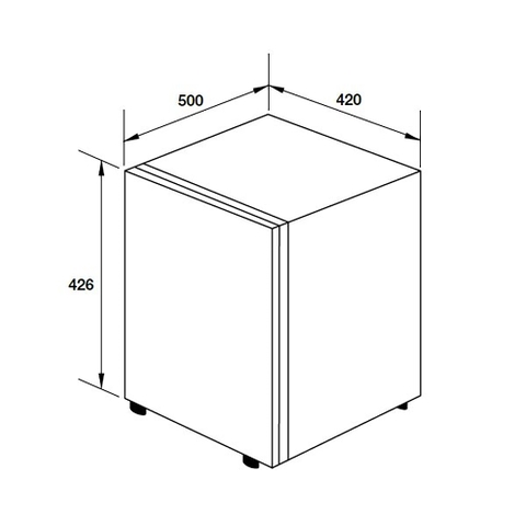 Tủ Lạnh Mini Hafele HF-M42S 568.27.257 - Minibar, 42 Lít, Cửa toàn phần