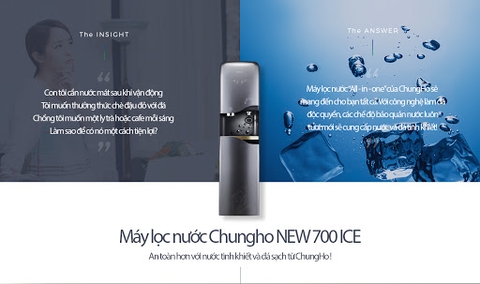 Máy Lọc Nước Nóng Lạnh ChungHo - New 700 Ice - Làm Đá Nhanh