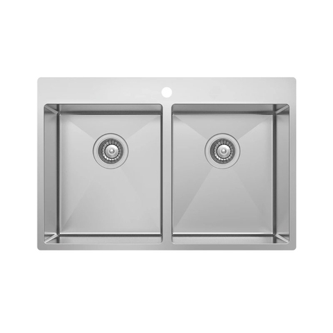 Combo Chậu Thép Không Gỉ Hafele + Lưới, Thớt, Rây - Chậu Inox / Stainless Steel Sink HS20-SSN2S90 567.20.577