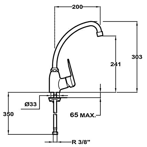 Vòi Rửa TEKA - IN912 3591212 - Nước nóng, lạnh, Thép không gỉ AISI 315