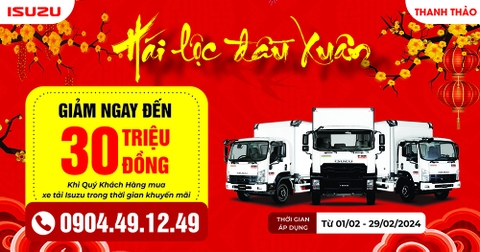 KHUYẾN MÃI: "HÁI LỘC ĐẦU XUÂN" CÙNG ISUZU THANH THẢO