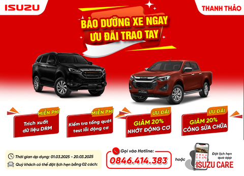 KHUYẾN MÃI DỊCH VỤ BẢO DƯỠNG - SỬA CHỮA THÁNG 03
