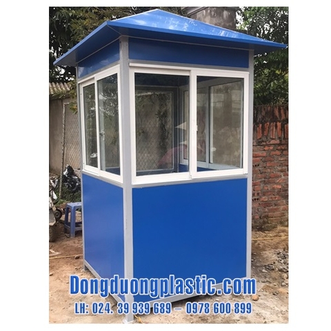 Cabin Bảo Vệ Khung Thép Ốp Alu BOD-03 (Mái chóp)