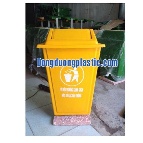 Thùng Rác 60 Lít Nắp Bập Bênh Nhựa Composite