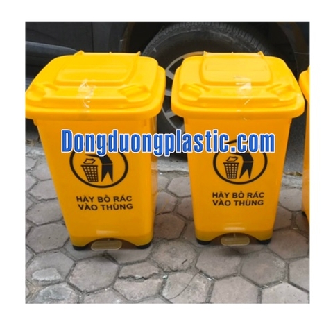 Thùng Rác 60 Lít Đạp Chân Nhựa HDPE