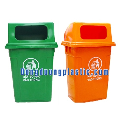 Thùng Rác 90 Lít Nắp Hở Nhựa HDPE