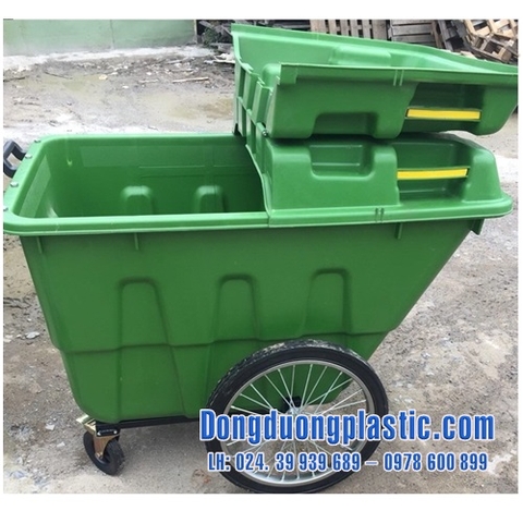 Xe Gom Rác 400 lít Nhựa HDPE