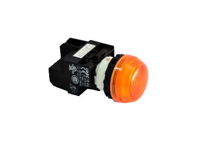 Đèn báo Idec loại vòm YW1P Ø 22mm, màu hổ phách