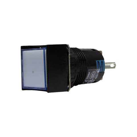 Nút nhấn Idec không đèn, loại vuông AB6Q Ø 16mm, màu trắng