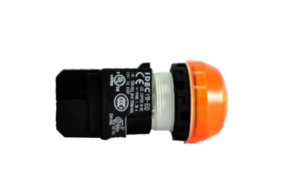 Đèn báo Idec loại vòm YW1P Ø 22mm, màu hổ phách