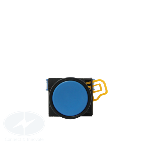 Nút nhấn Idec không đèn YW1B-A1E11S Ø 22mm màu xanh dương 1NC+1NO