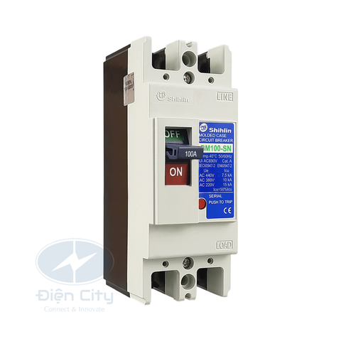 MCCB (Aptomat) Shihlin BM100-SN 2P 15A 15kA