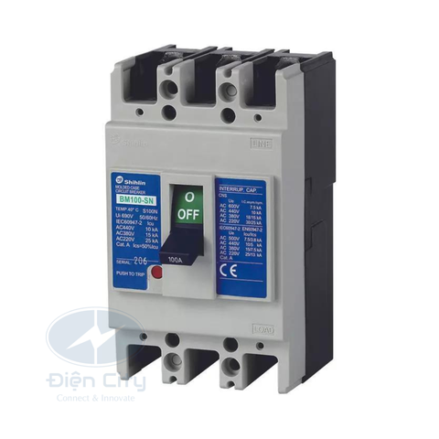 MCCB (Aptomat) Shihlin BM100-SN 3P 75A 15kA