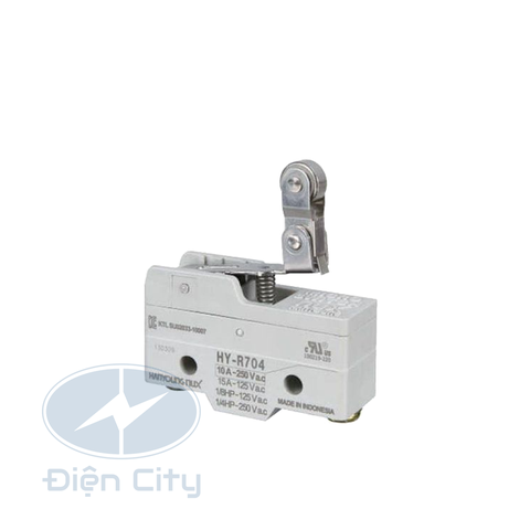 Công tắc hành trình Hanyoung HY-R704 dạng kết hợp con lăn, đòn bẩy