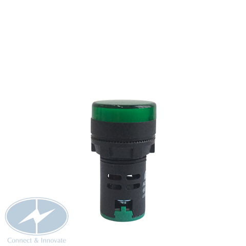 Đèn báo pha gắn tủ điện AD22-22DS  Ø22mm màu xanh lá