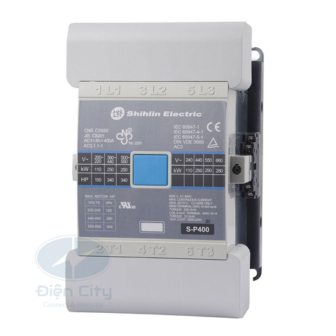 Contactor Shihlin S-P400T 400A coil 220VAC